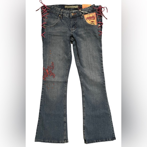 VTG Lace-Up Mudd Jeans Flares - Picture 6 of 12